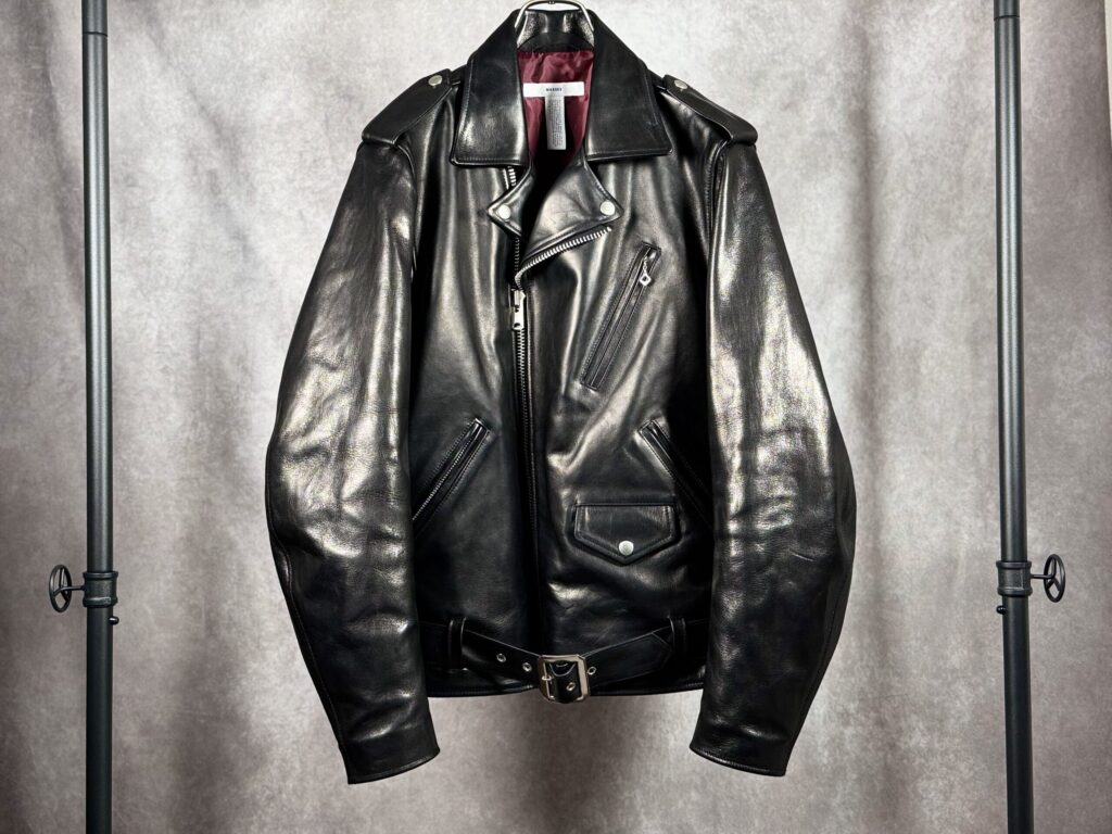MASSES LEATHER JKT VINTAGE W フロント全体像