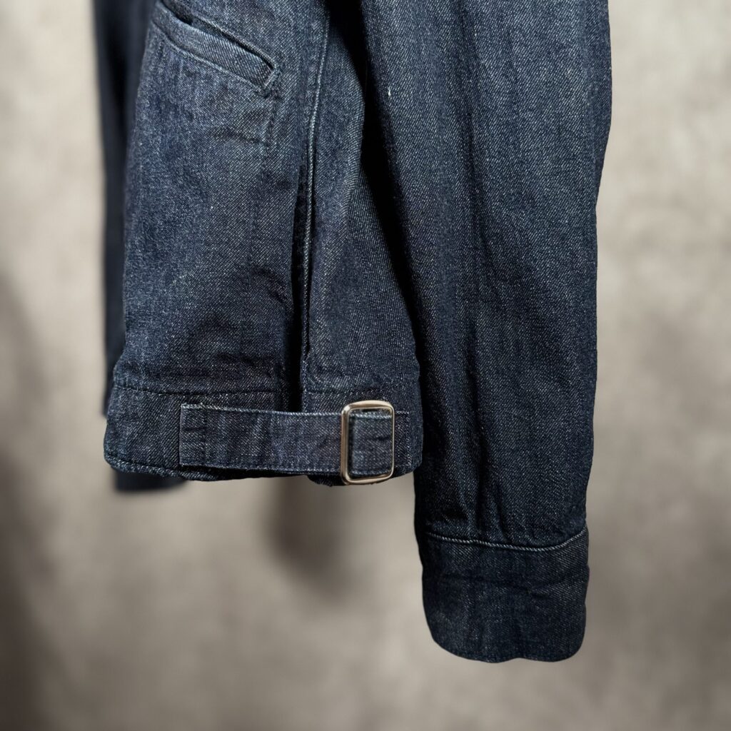 MASSES DENIM SNAP JKT ウエストアジャスターバックル接写