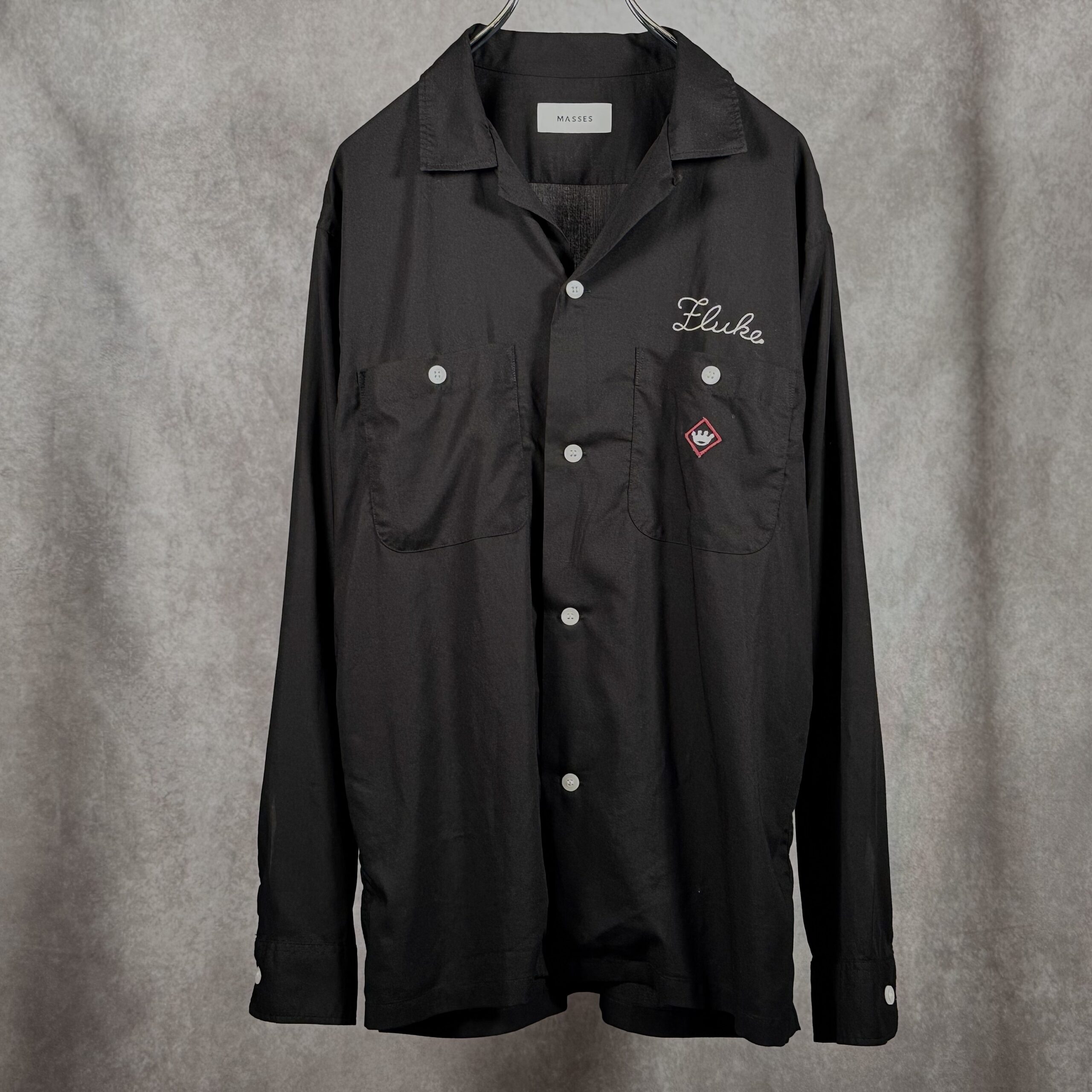MASSES BOWLING SHIRT 25SS長袖 背面全景