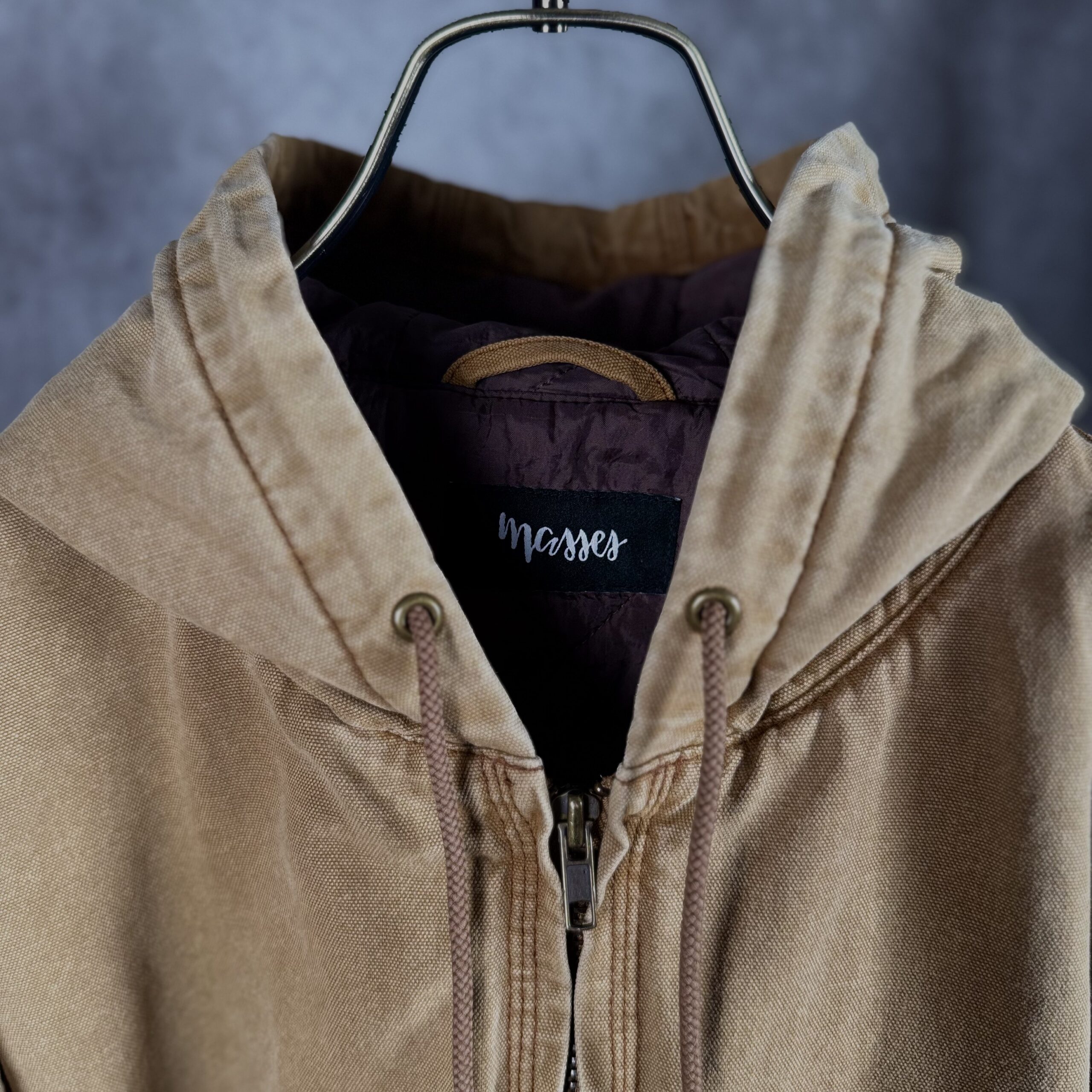 MASSES DUCK HOODED JKT ACID フード接写