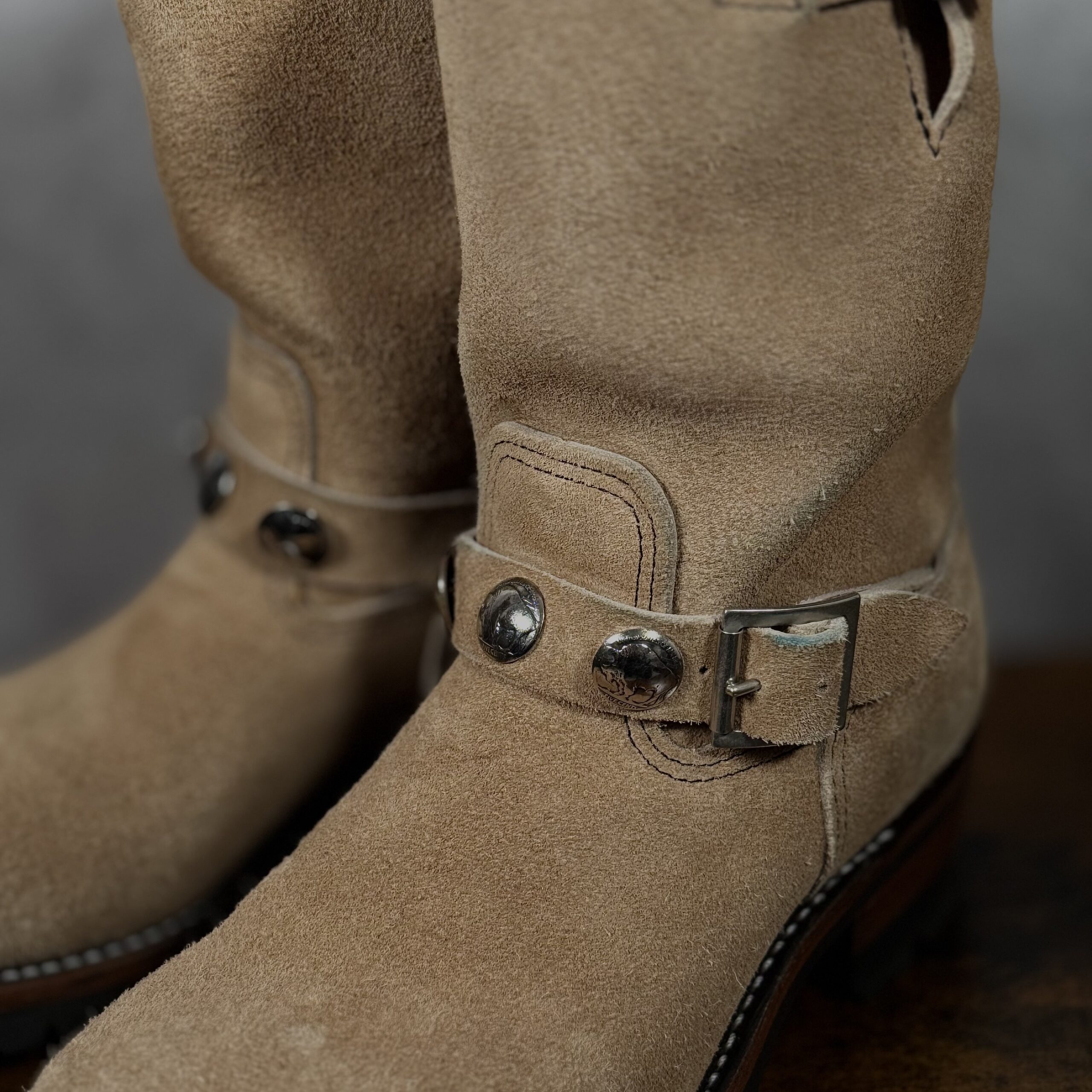 MASSES ENGINEERING BOOTS シャフト経年変化接写