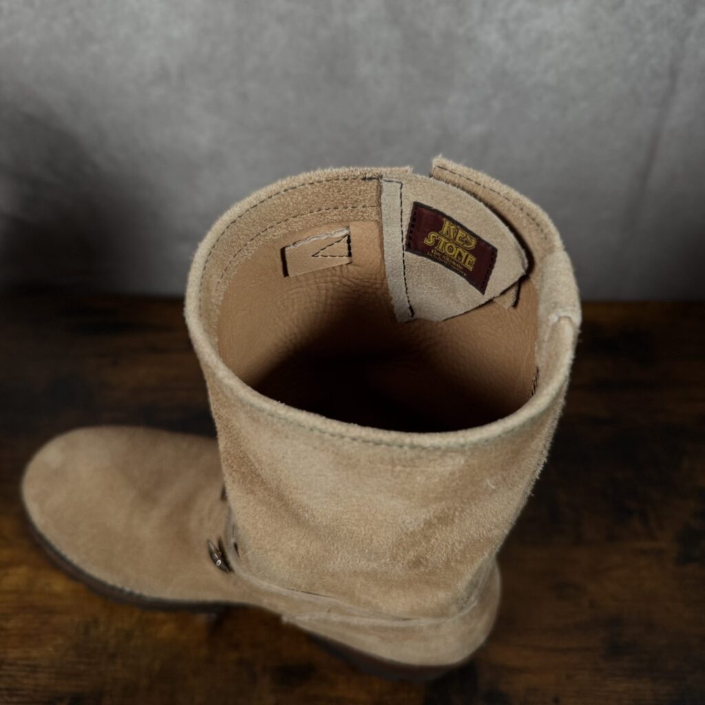 MASSES ENGINEERING BOOTS ホーウィンレザー表面接写