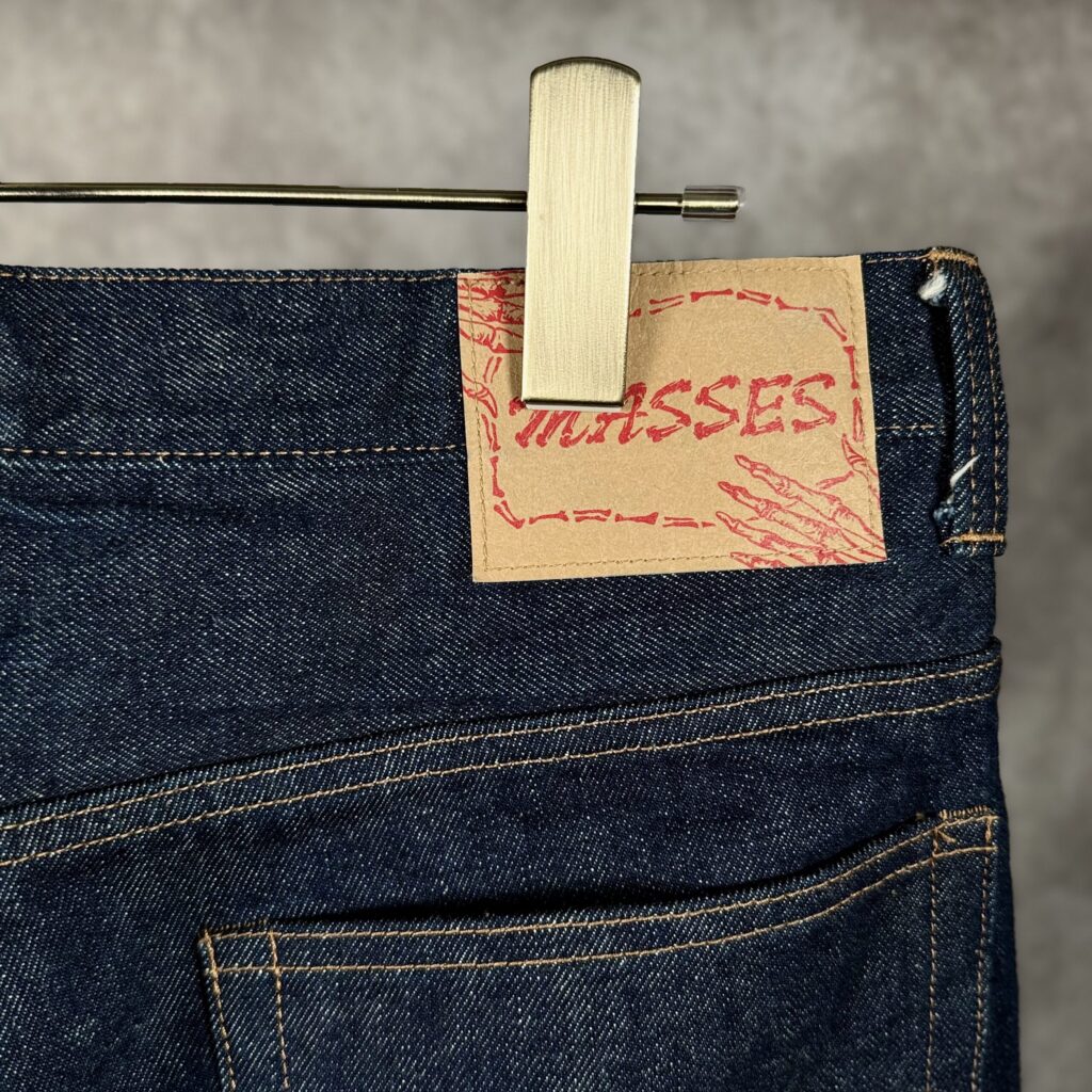 MASSES DENIM 5P PANTS BC MASSESオリジナル紙パッチ