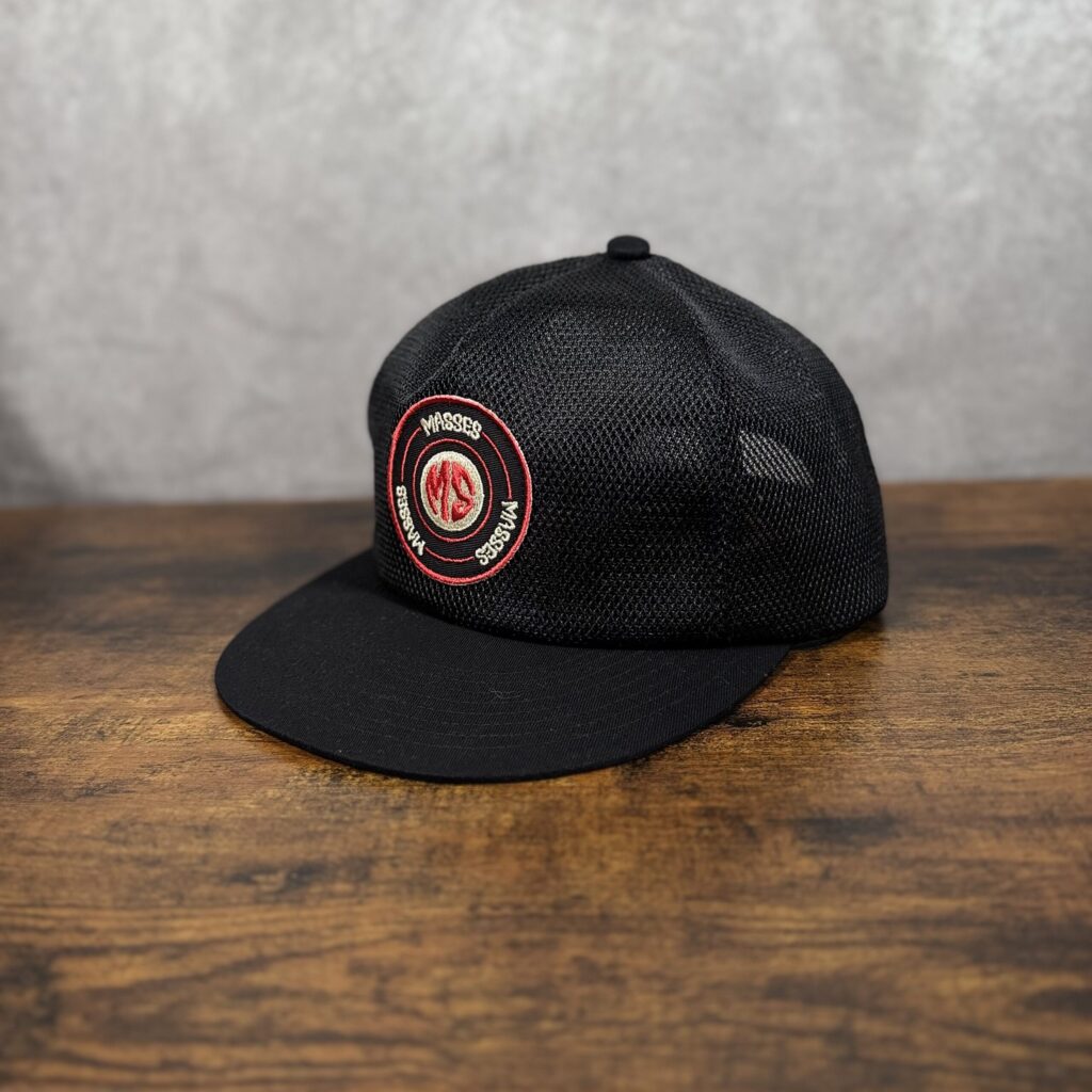 MASSES ALL MESH CAP フロント全体 25SS BLACK